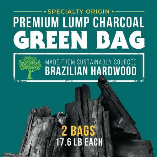 17.6 Pound Bag 2-Pack Hardwood Lump Charcoal M60154