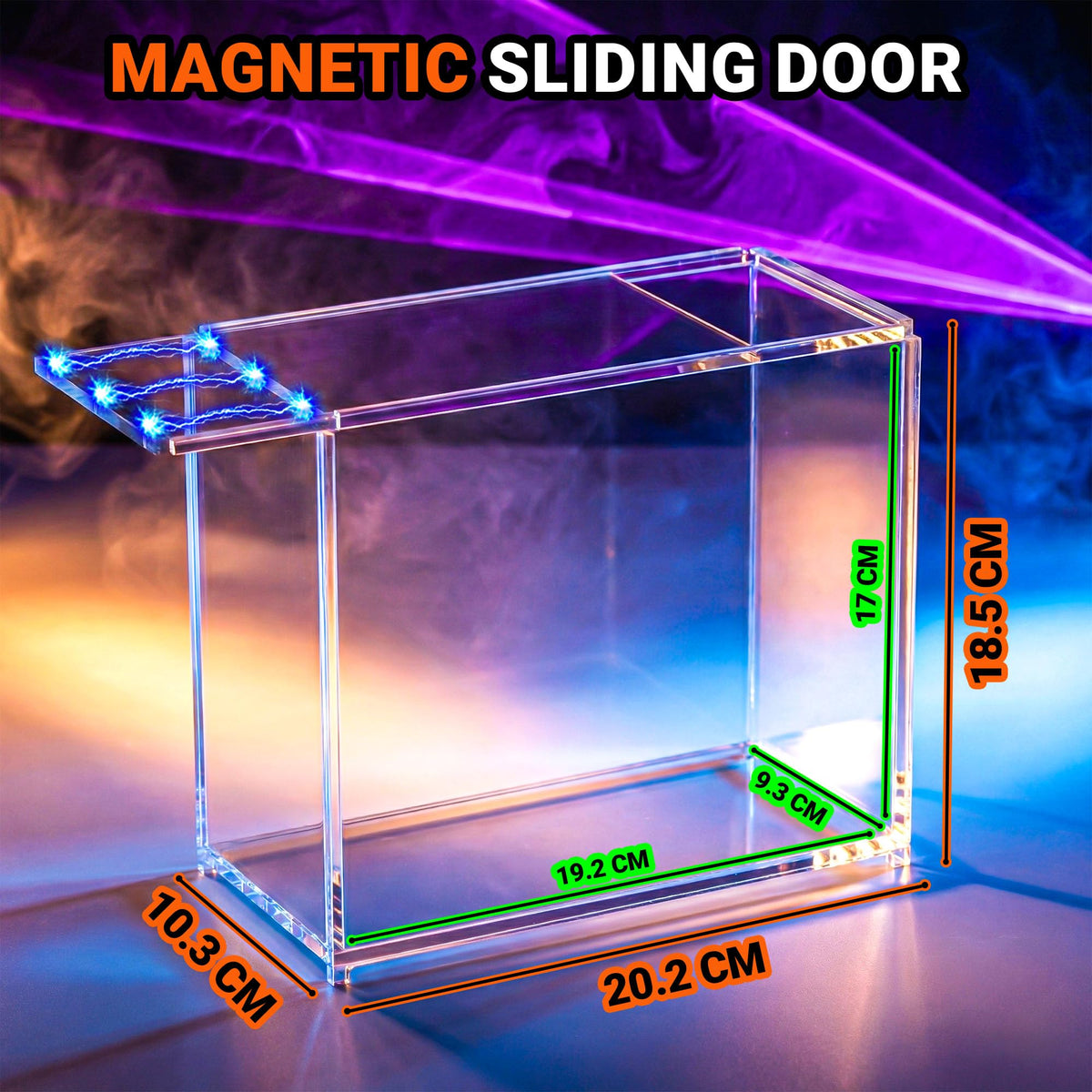 2 Pack Acrylic Case Stackable Magnetic Protector for ETB Storage H856