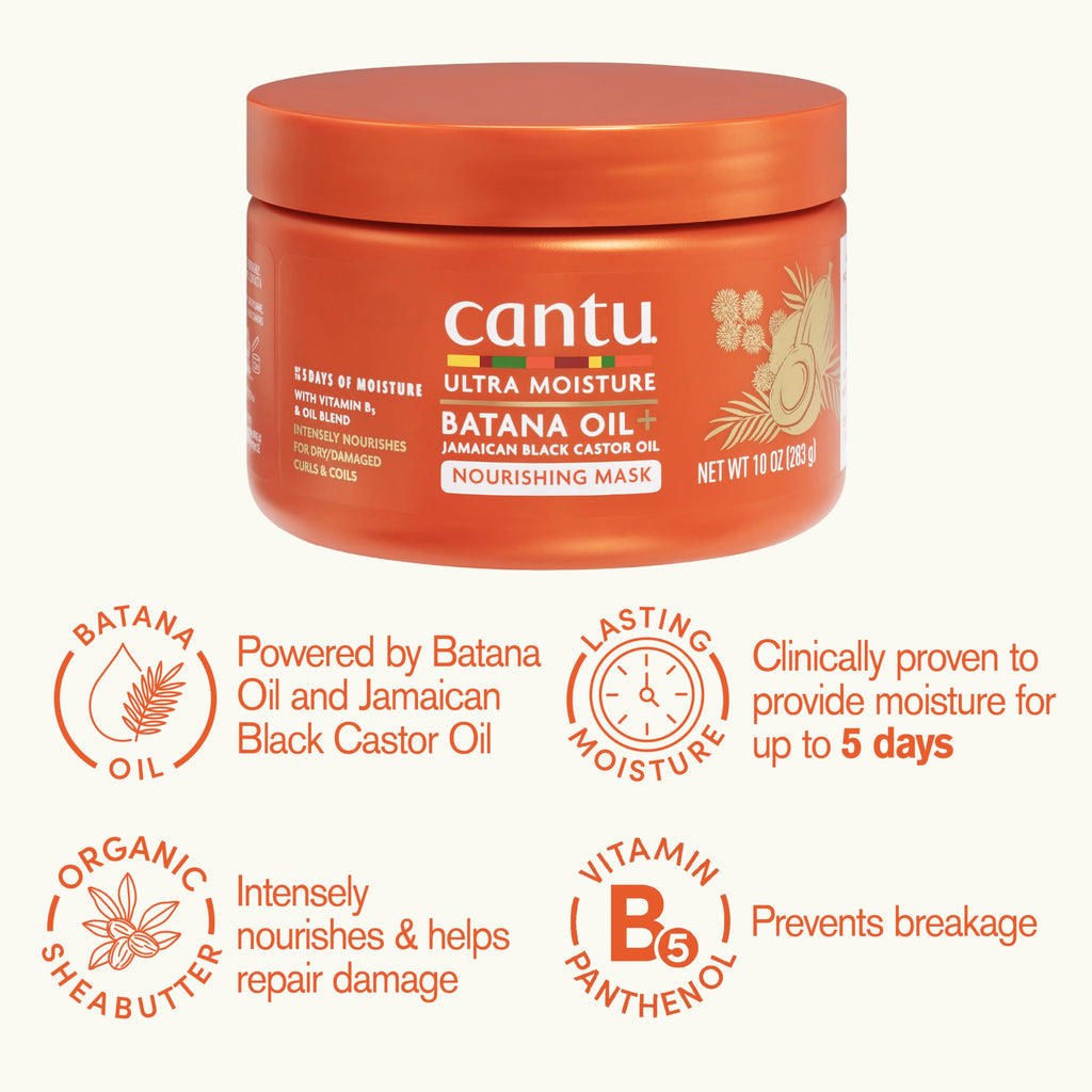 Moisture Nourishing Mask with Batana Oil + Jamaican Black Castor Oil, 10 Ounce (Pack of 12) J50377
