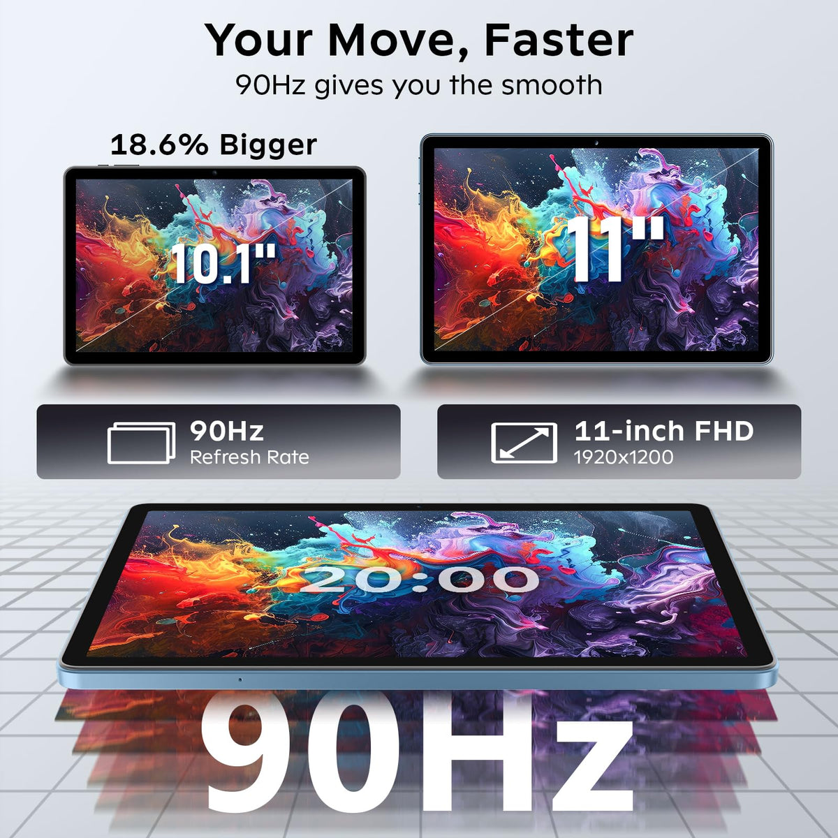 11 Inch Android 16 Tablet with Keyboard J1115
