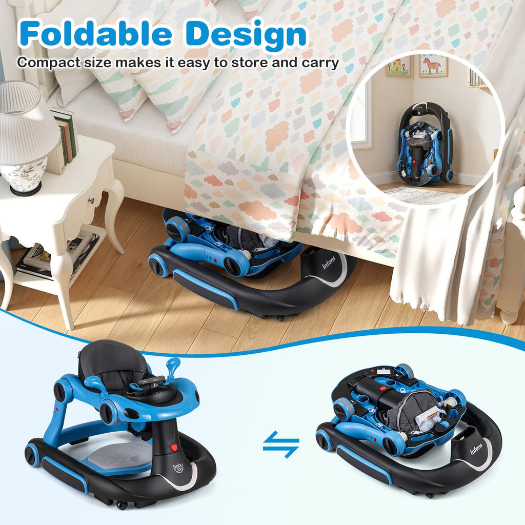 Foldable Adjustable Baby Walker with Wheels F7877