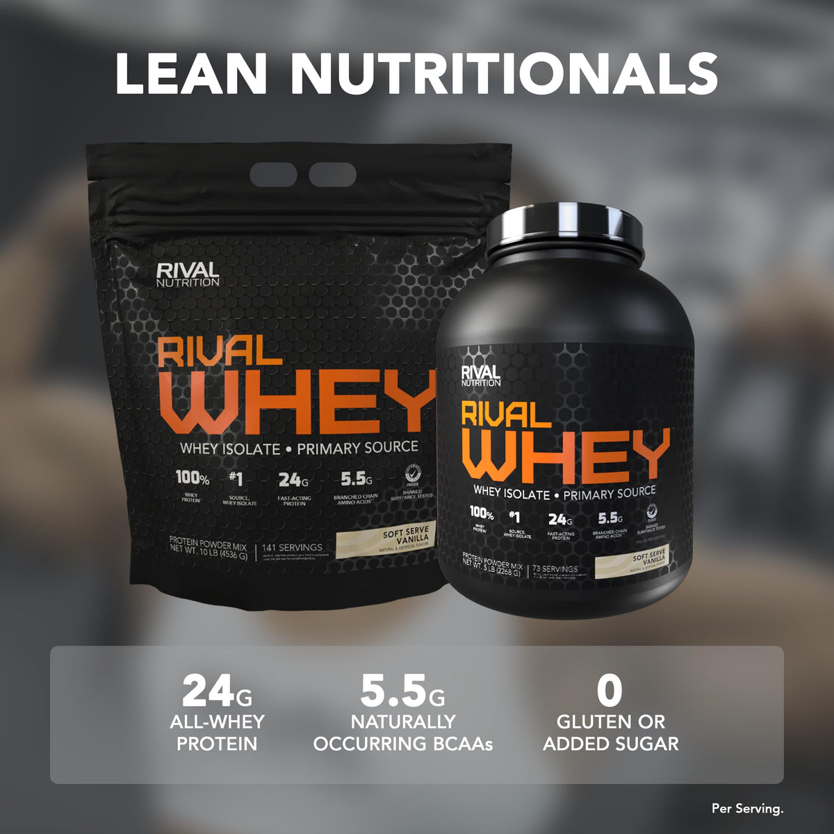 Chocolate Peanut Butter Whey Protein Powder 5 lb F677