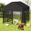 Small Dog Kennel Outdoor Heavy Duty Welded Wire Steel Pet Enclosure F653