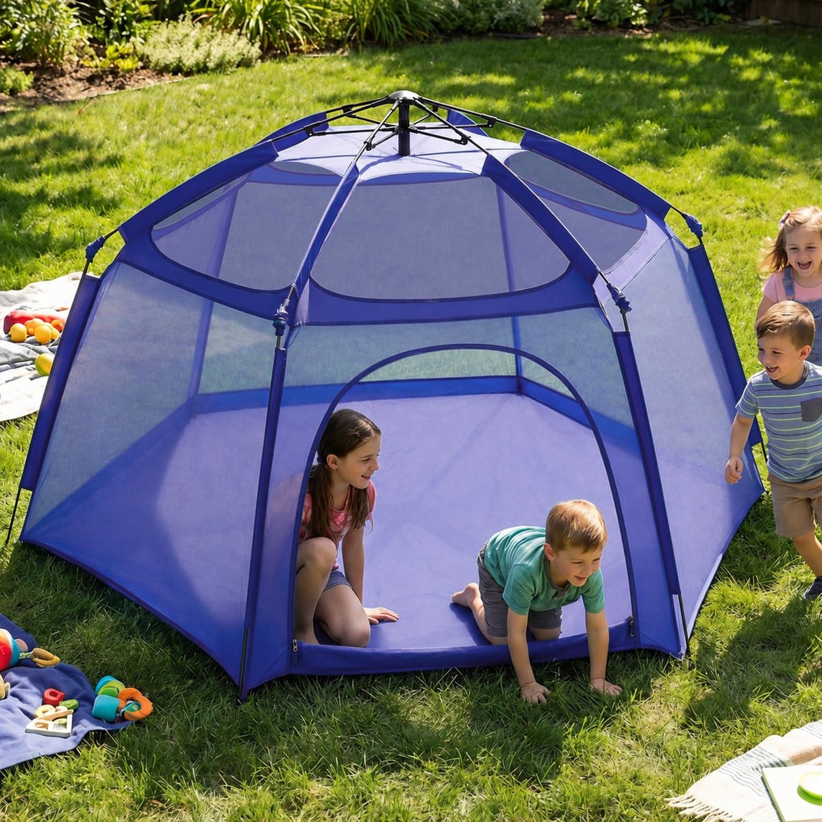 Portable Baby Playpen with Mesh L4358