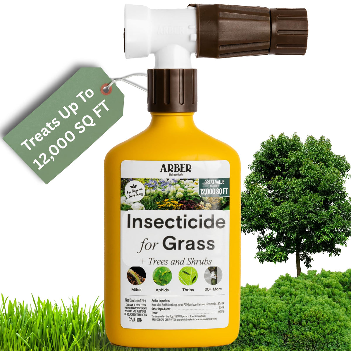 Organic Grub Killer & Lawn Insecticide 16 oz D3916