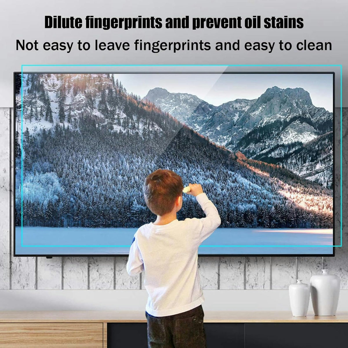 Matte Anti-Glare TV Screen Protector, 32-75 Inch Anti Blue Light Film I667