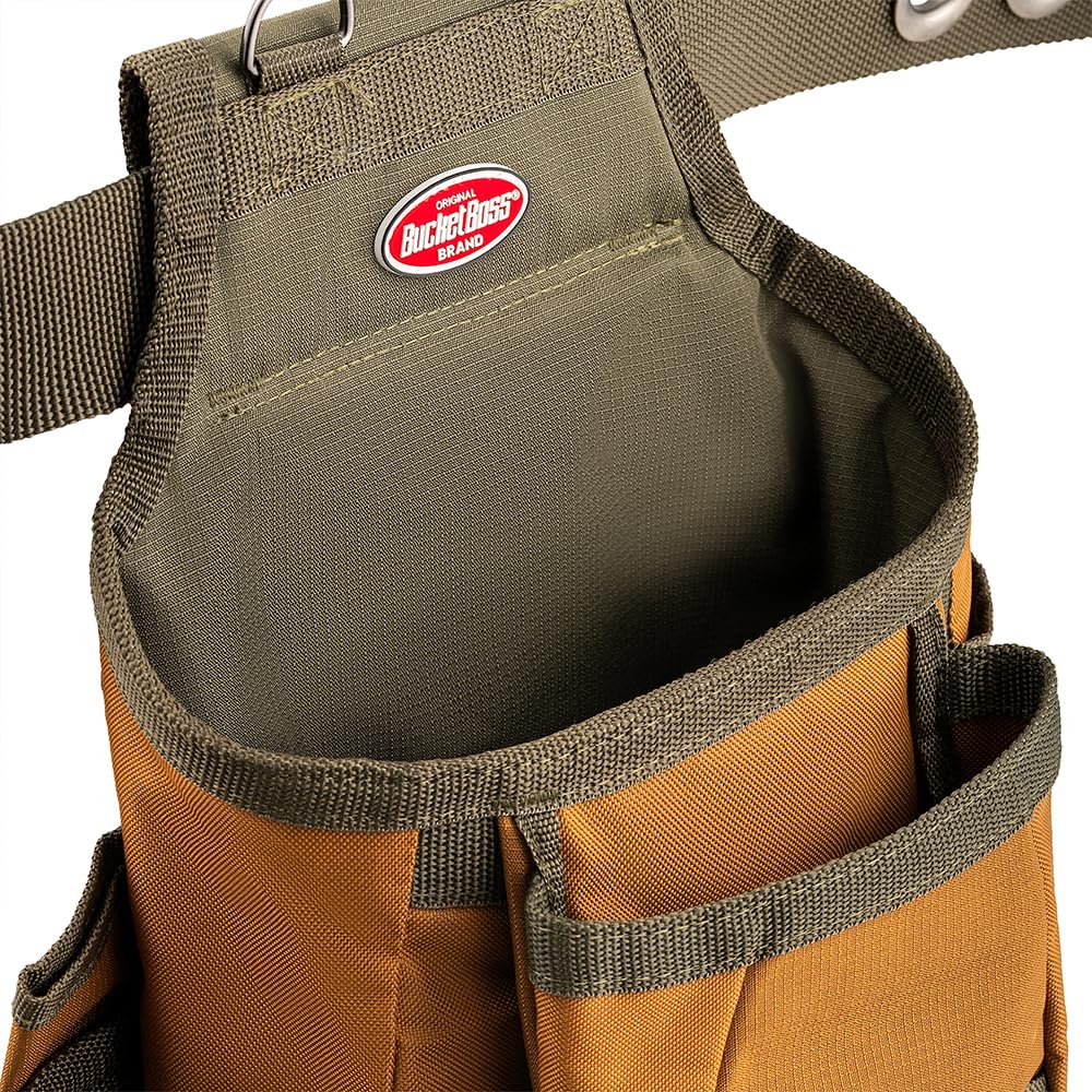 Tool Belt with Suspenders, 12 pockets, Brown, 52 Inch H173577
