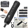 4V Electric Torque Screwdriver Set with 35 Magnetic Bits and Storage Box A940264