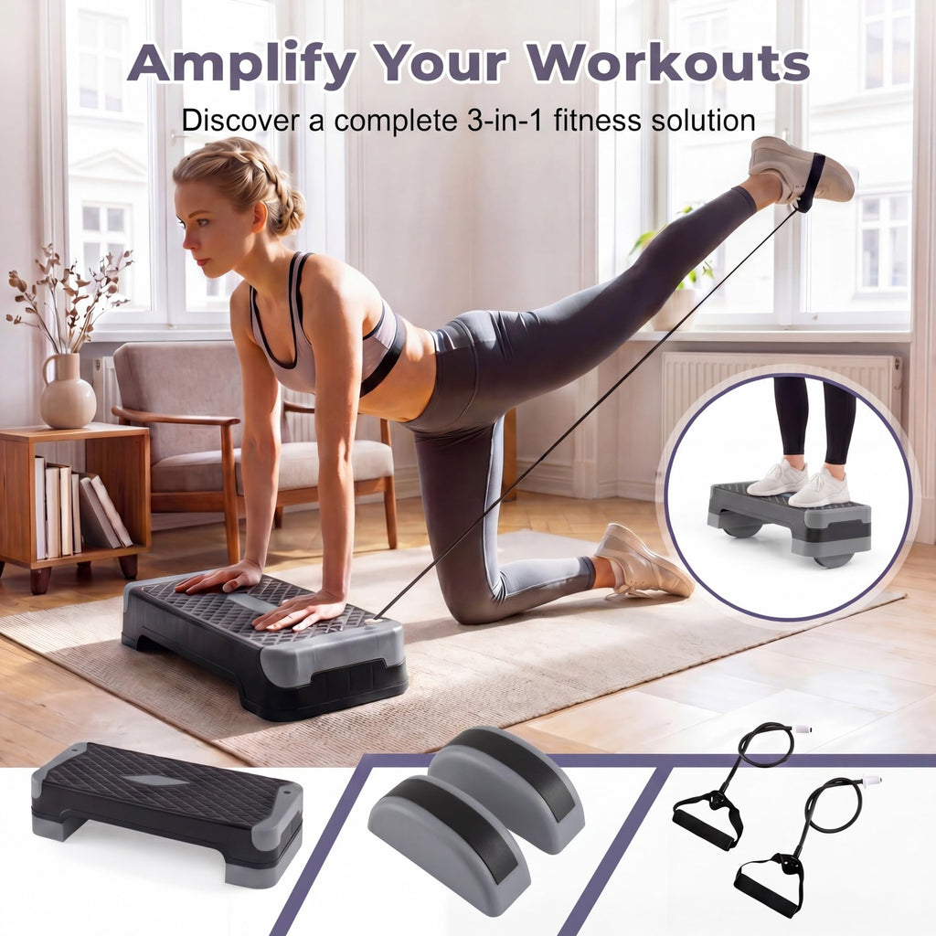 Adjustable 5 in 1 Aerobic Step Platform D113
