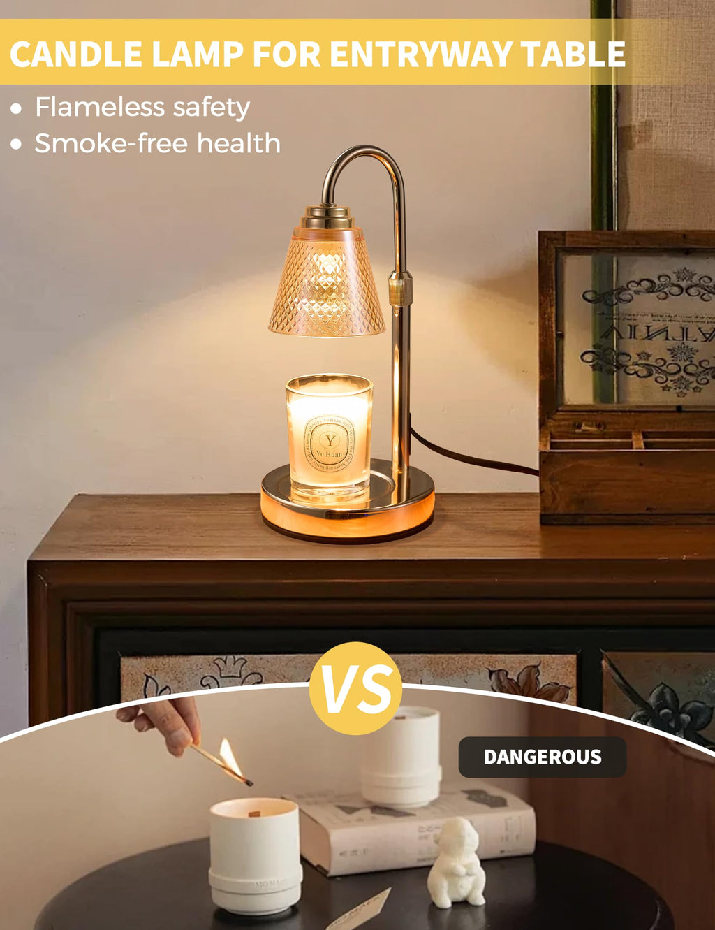 Candle Warmer Lamp with Timer Y406057