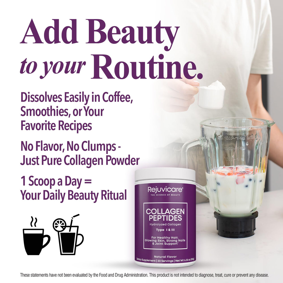 Collagen Peptides Powder Unflavored 20 Servings W36252