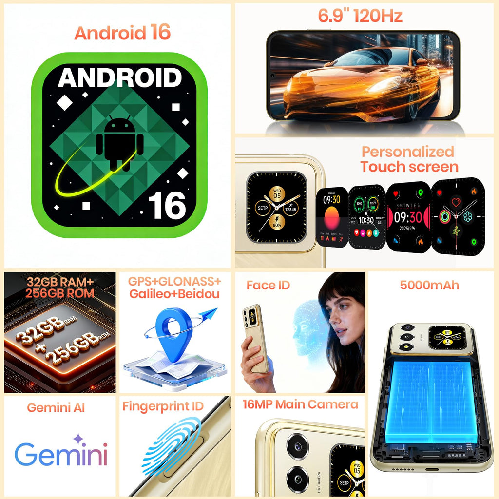 Unlocked 32GB+256GB+2TB Android Smartphone I879