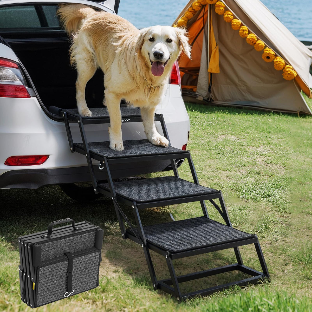 Foldable Dog Steps 17" W X364982