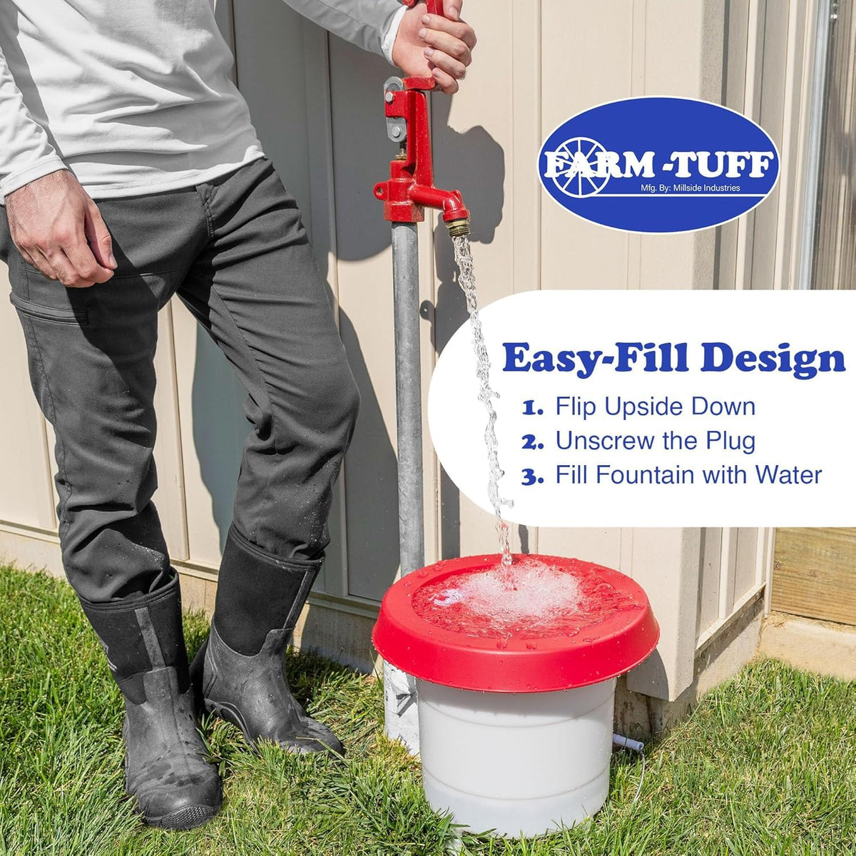 3 Gallon Plastic Poultry Waterer G2229