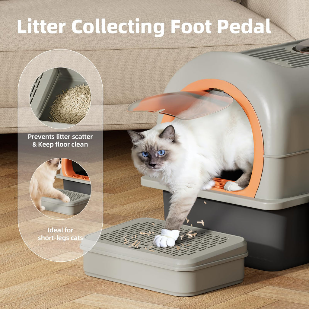 Stainless Steel Cat Litter Box with Lid L93959