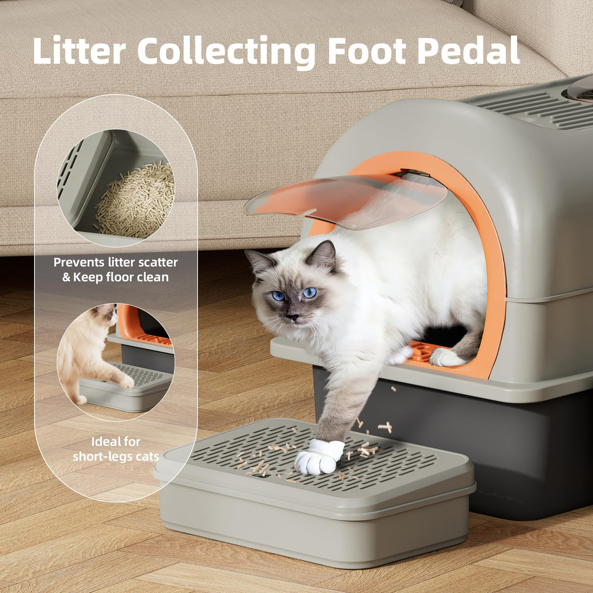 Stainless Steel Cat Litter Box with Lid L93959