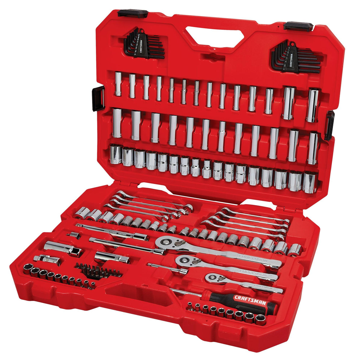 135 Pcs SAE and Metric Socket Wrench Set with Case N372