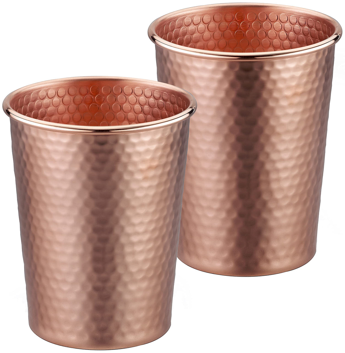 Set of 2 Hammered Copper Cups 18 Ounces S46003