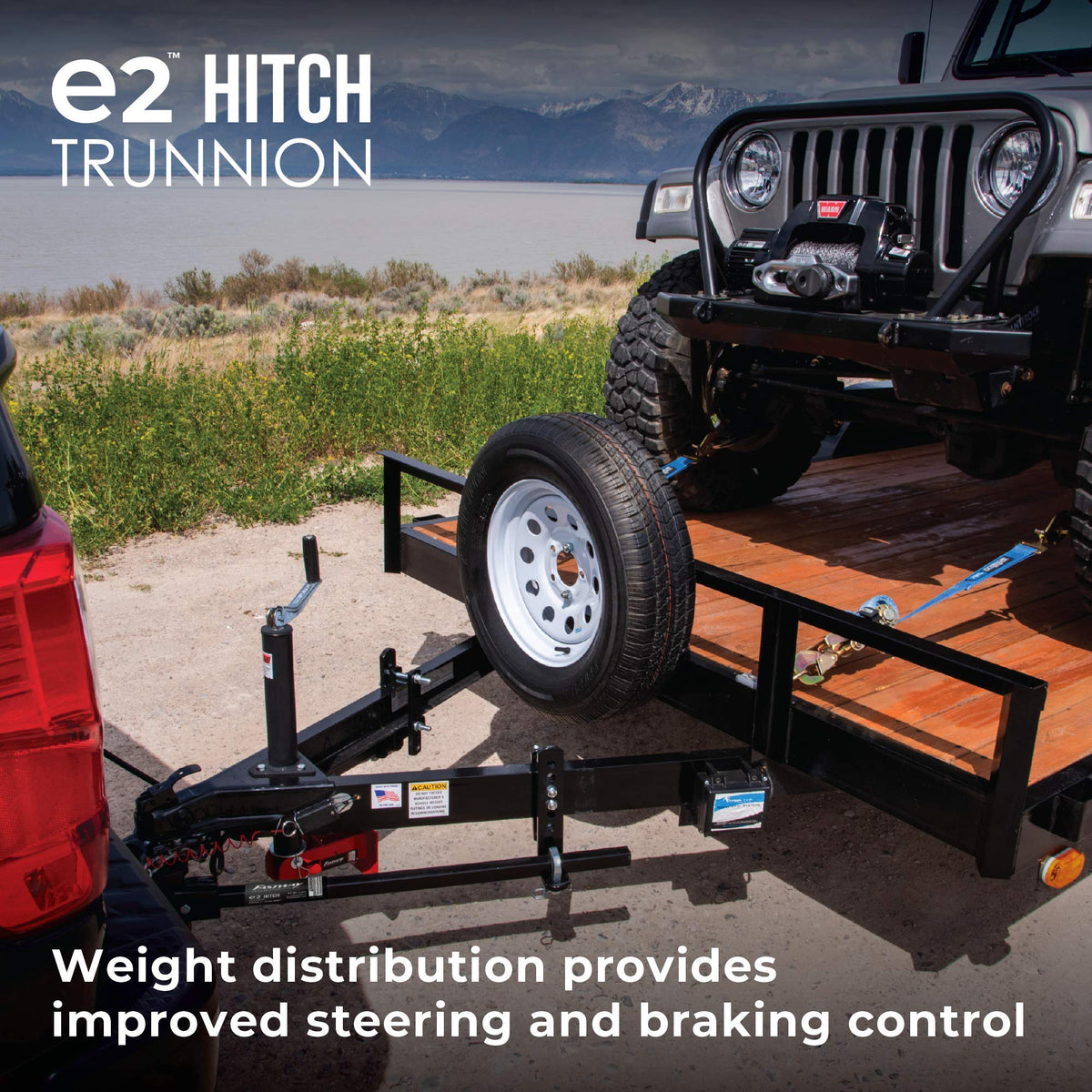2-Point Sway Control Trunnion Hitch, 10,000 Lbs Trailer Weight Rating S852
