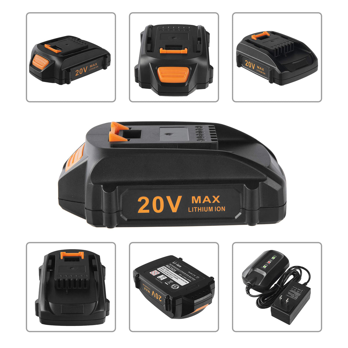 20V 2Packs Lithium Battery and Charger Starter Kit X3169