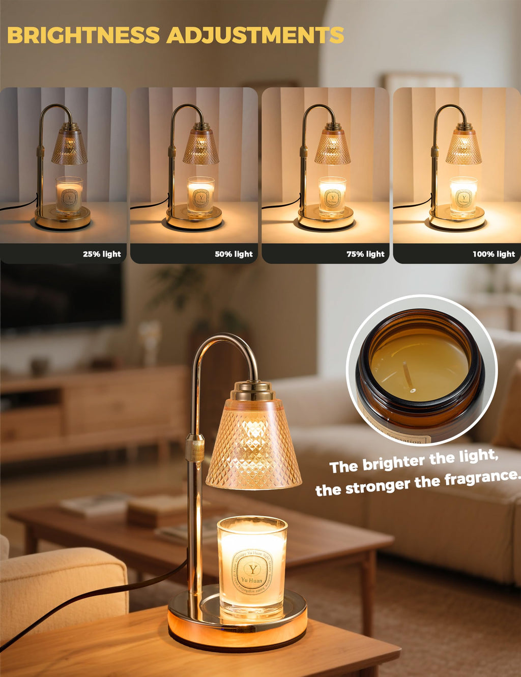 Candle Warmer Lamp with Timer Y406057