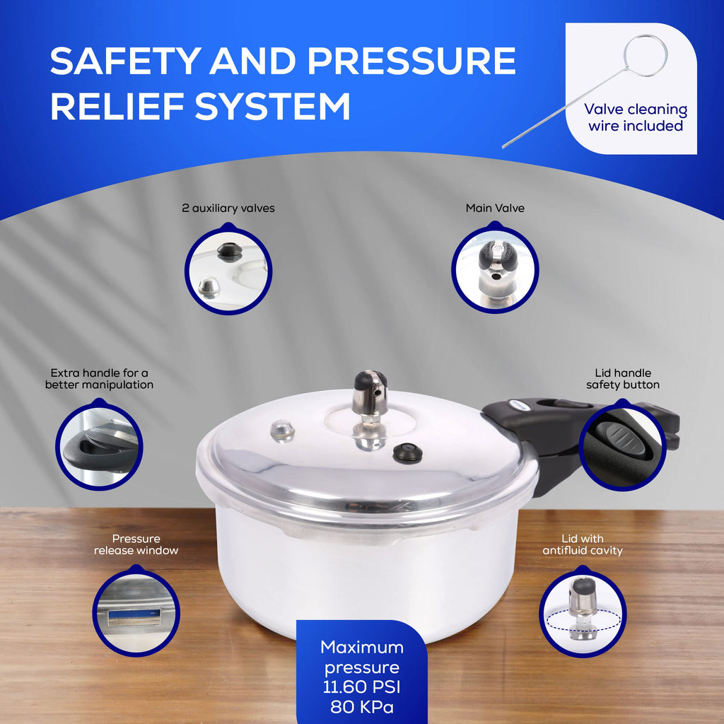 3.7 Quart Aluminum Stovetop Pressure Cooker J2947