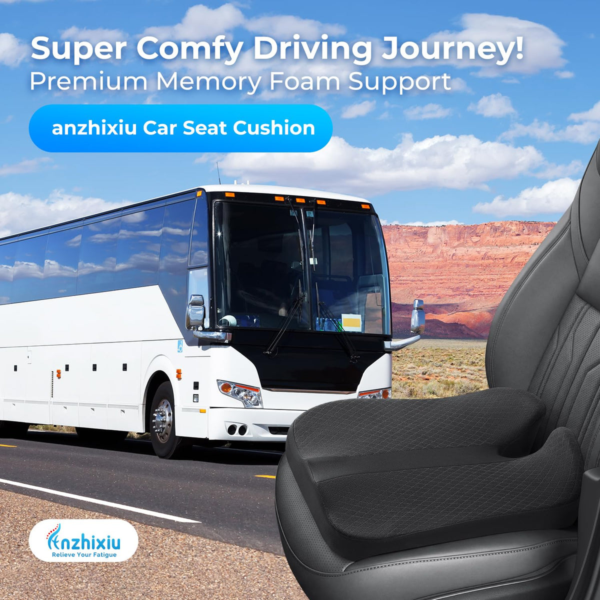 Elevated Car Seat Cushion D26243