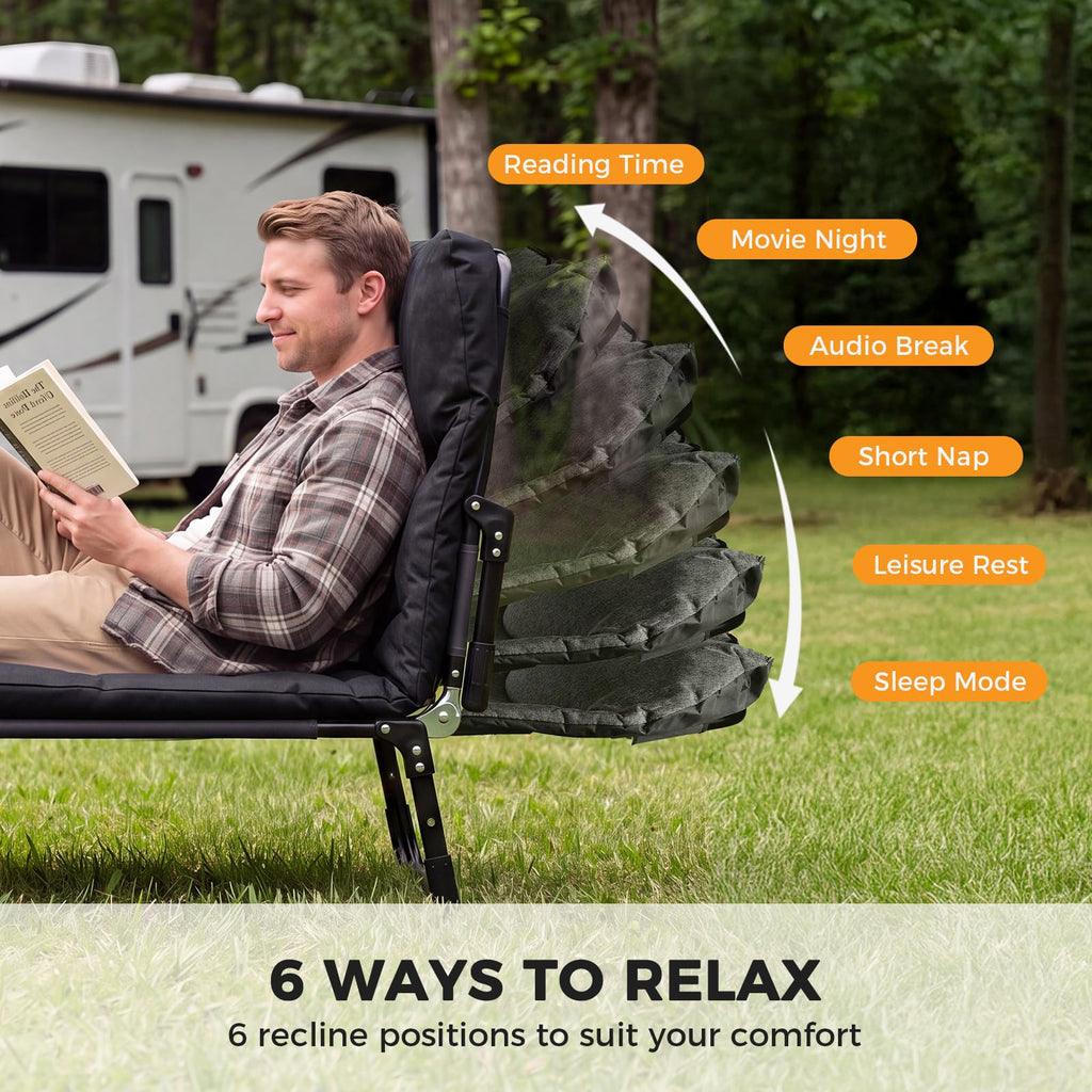 Camping Cot with Mattress X92577