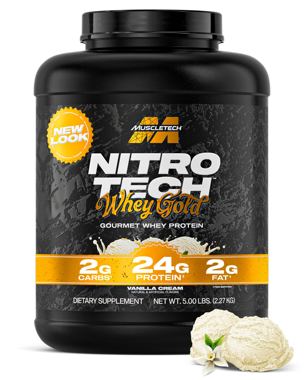 Whey Protein Powder Vanilla Cream 5LB Q322