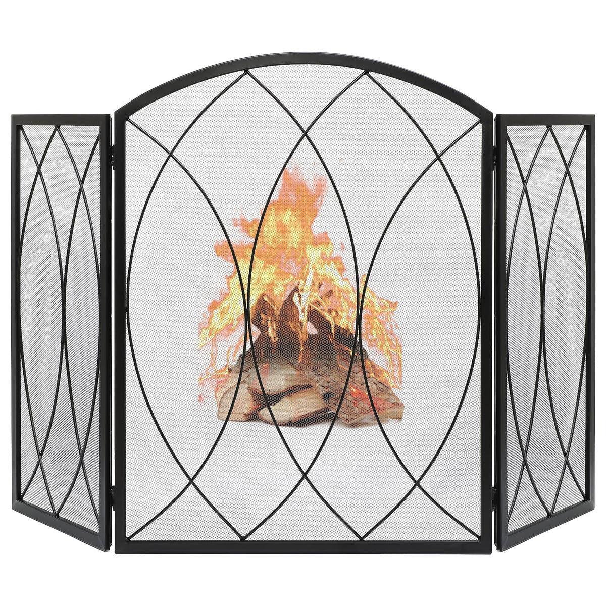 Wrought Iron Fireplace Screen T883