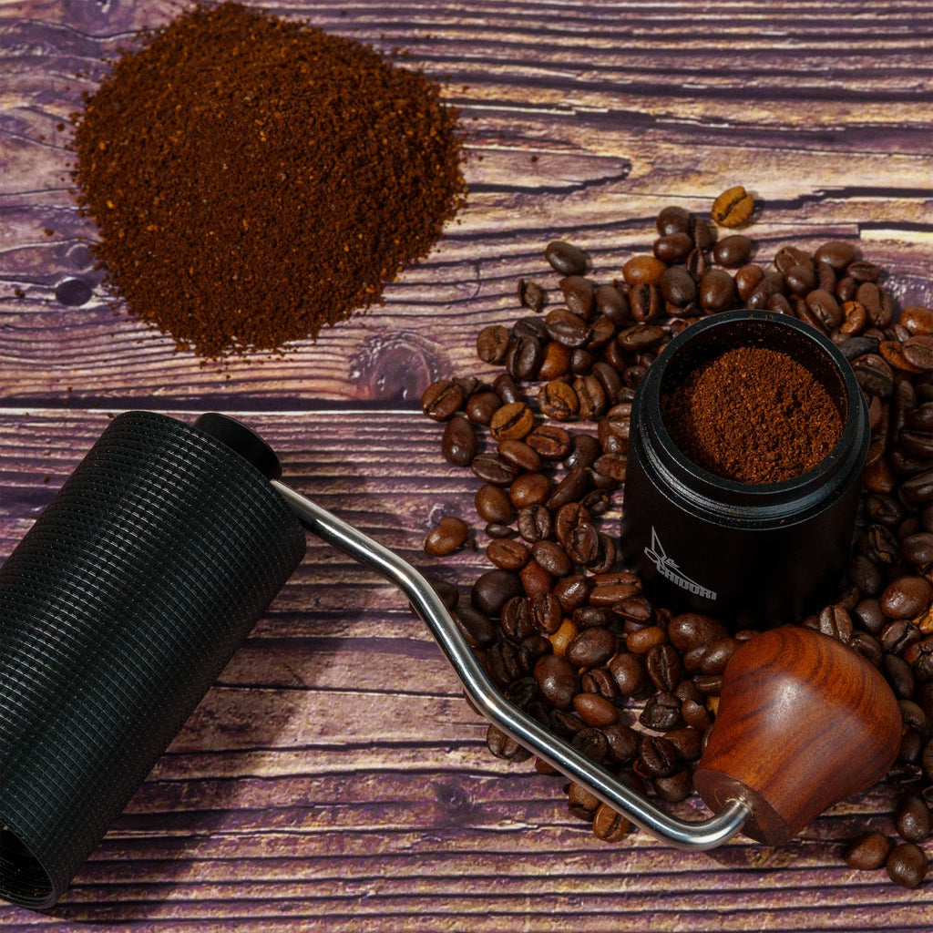Manual Hand Crank Stainless Steel Conical Burr Coffee Grinder X66313