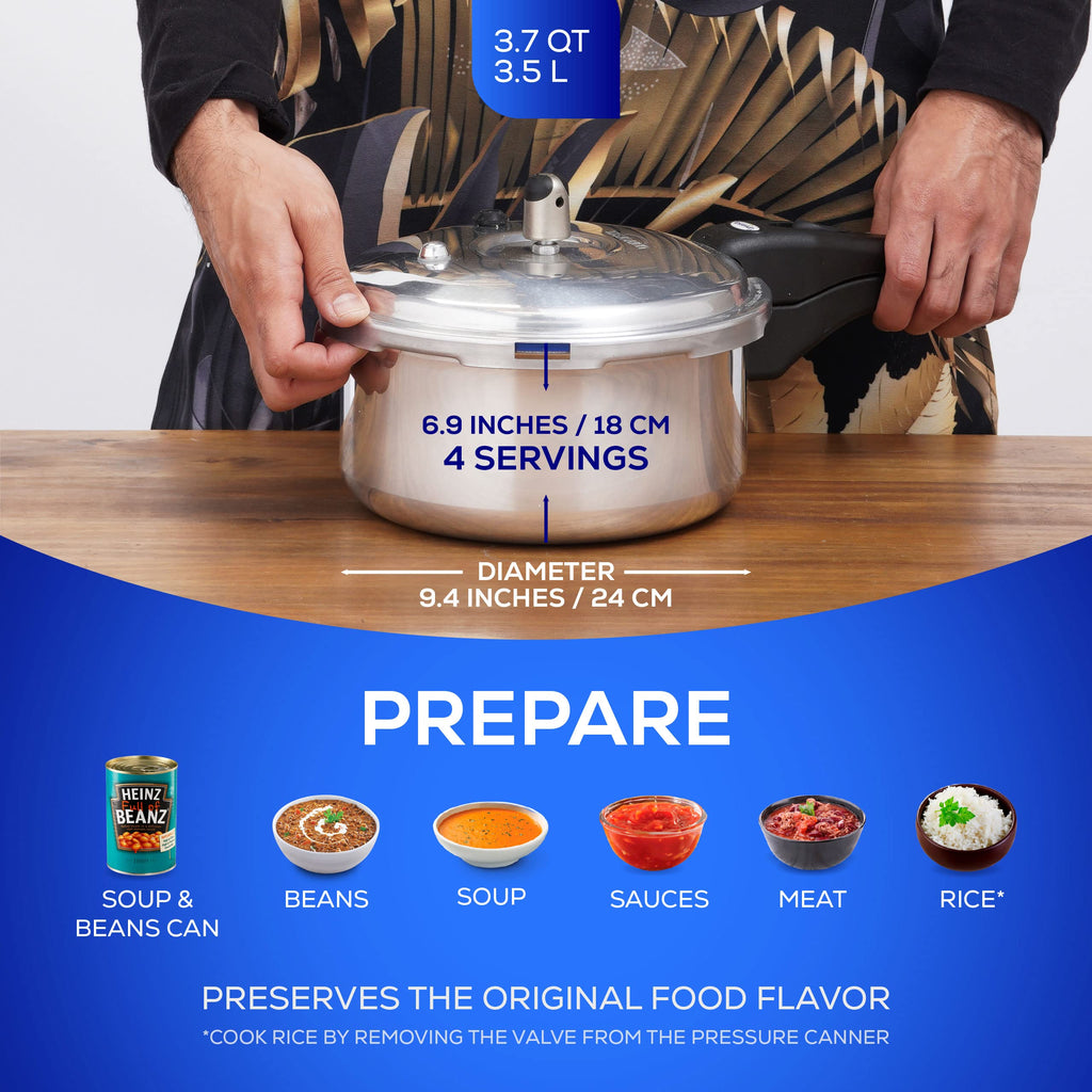3.7 Quart Aluminum Stovetop Pressure Cooker J2947