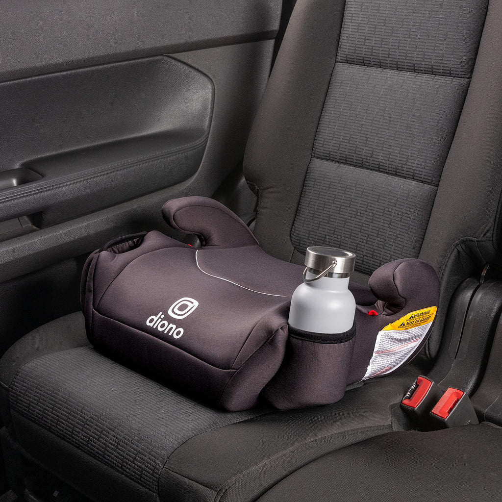 Black Backless Booster Car Seats, Pack of 2 E1228